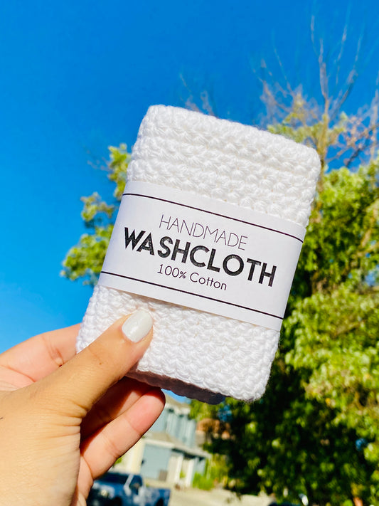 Single White Washcloth