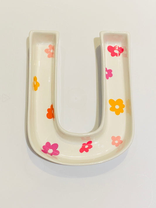 U Floral Jewelry Tray