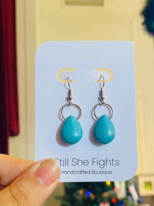 Imitation Turquoise Earring