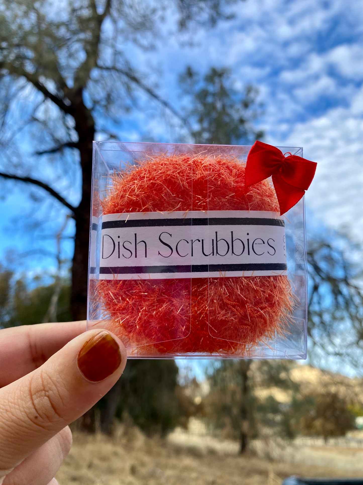 Orange Dish Scrubbies