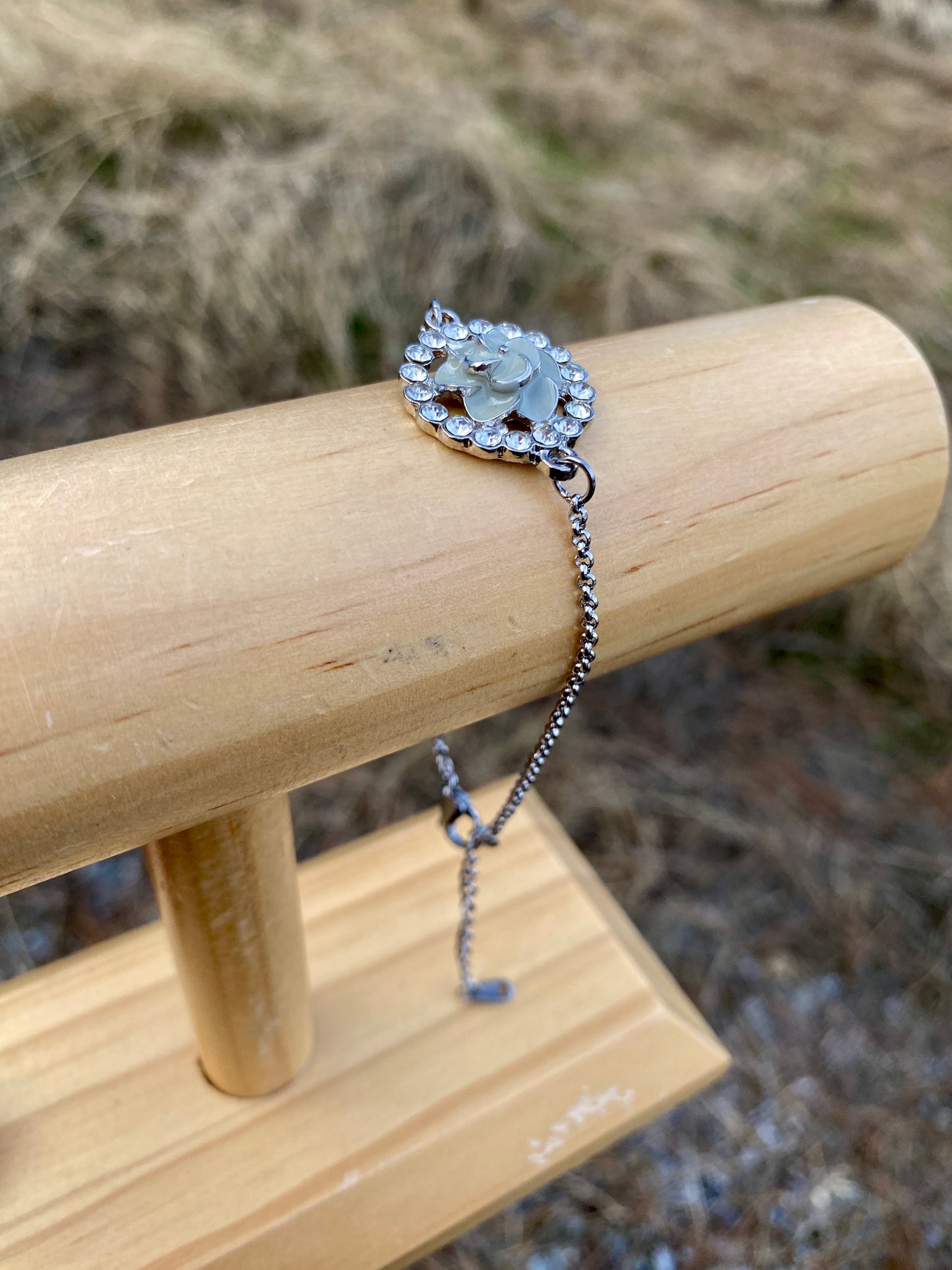 Blue Flower Bracelet