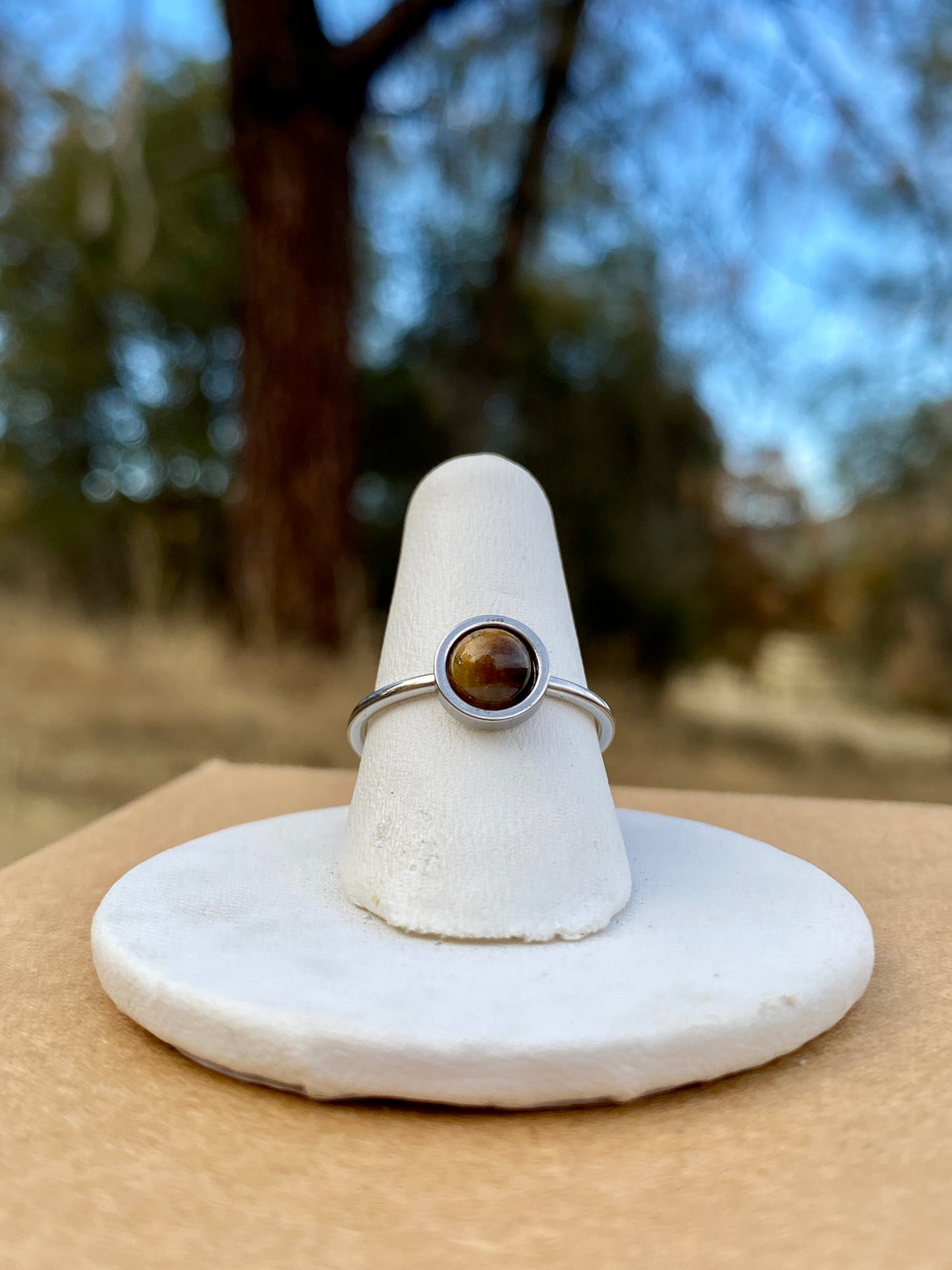 Tiger Eye 6mm Ring